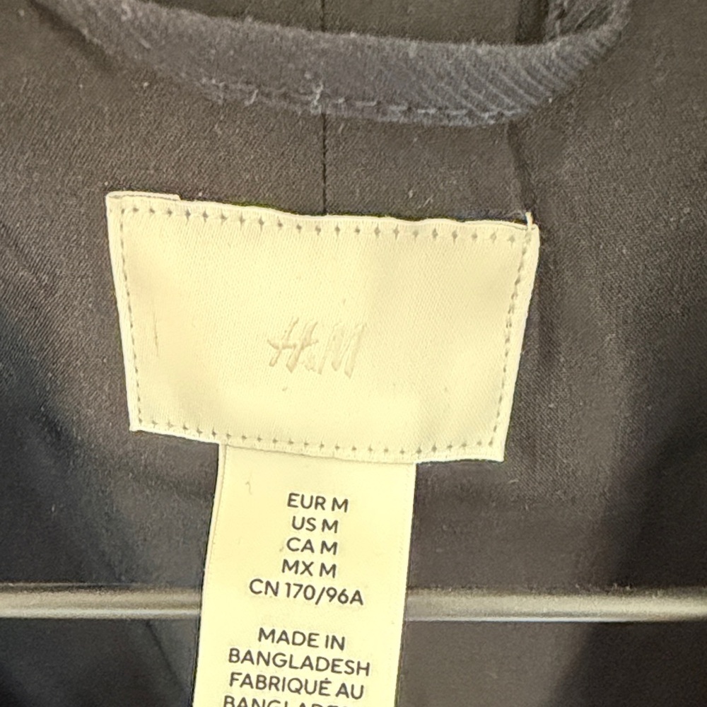 H&M Classic Navy Double-Breasted Women's Blazer - Picture 4 of 5